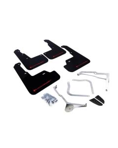 Rally Armor UR Mud Flap Set Black w/Red Logo Subaru WRX | STI 15-22- RALL-MF32-UR-BLK/RD
