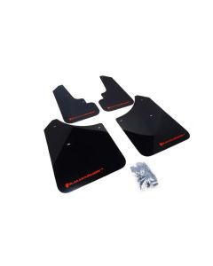 Rally Armor UR Mud Flap Set Black w/Red Logo Subaru Forester 03-08- RALL-MF5-UR-BLK/RD