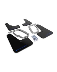 Rally Armor Black UR Mud Flap with Blue Logo Tesla Model 3 2017+- RALL-MF62-UR-BLK/BL