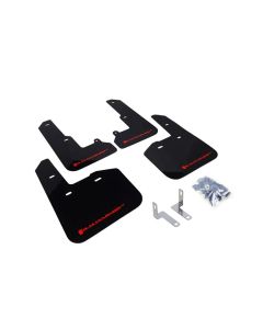 Rally Armor Black UR Mud Flap w/ White Logo Subaru Legacy 2020-2022- RALL-MF64-UR-BLK/WH