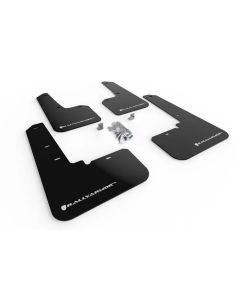 Rally Armor Black UR Mud Flap w/ White Logo Subaru Outback 2020-2022- RALL-MF66-UR-BLK/WH