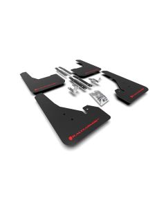 Rally Armor Black UR Mud Flap Red Logo Toyota Corolla Hatchback 2018-2022- RALL-MF67-UR-BLK/RD