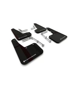 Rally Armor Black Mud Flap w/ White Logo Toyota GR Yaris Hatchback 2020-2022- RALL-MF74-UR-BLK/WH