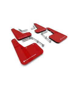 Red Rally Armor Mud Flaps for Toyota GR Yaris 2020-2022