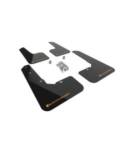 Rally Armor Black Mud Flap Wild Orange Logo Subaru Outback Wilderness 2022- RALL-MF76-UR-BLK/WOR