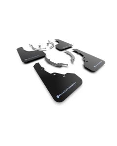 Rally Armor 22-25 Hyundai Santa Cruz Black Mud Flap w/Light Blue Logo - MF78-UR-BLK-ABL
