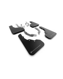 Rally Armor Black Mudflap with Grey Logo Hyundai Santa Cruz 2022- RALL-MF78-UR-BLK-GRY