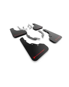 Rally Armor Black UR Mudflap with Red Logo Hyundai Santa Cruz 2022- RALL-MF78-UR-BLK-RD