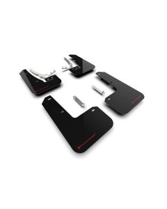 Rally Armor 22-25 VW MK8 Golf GTI/R Black UR Mud Flap w/Red Logo - MF80-UR-BLK/RD
