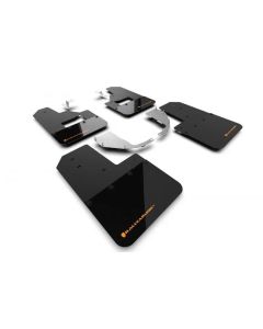 Rally Armor Black Mud Flap/Cy Orange Logo Ford Bronco 2021-2023- RALL-MF85-RB-ST-COR