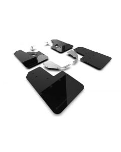 Rally Armor Black Mud Flap/Metallic Black Logo Ford Bronco 2021-2023- RALL-MF85-RR-ST-MBK