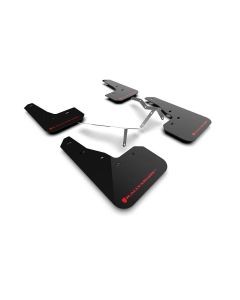 Rally Armor Black UR Mud Flap w/ Red Logo 2022 Honda Civic Incl. Si | Sport | Touring 2022- RALL-MF90-UR-BLK/RD