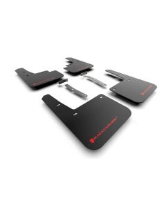 Rally Armor Black UR Mudflap with Red Logo Hyundai Kona N Line 2022- RALL-MF93-UR-BLK-RD