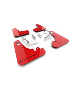 Rally Armor 22-25 Subaru BRZ / Toyota GR86 Red UR Mud Flap w/Black Logo - MF99-UR-RD-BLK
