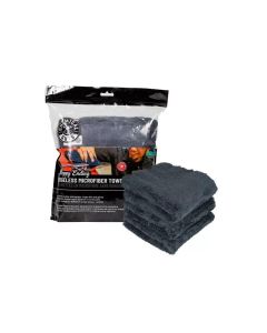 Chemical Guys Ultra Edgeless Microfiber Towel - 16in x 16in - Black - 3 Pack - MIC34703