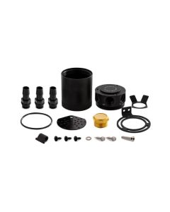 Mishimoto Compact Baffled Oil Catch Can - 3-Port - MMBCC-CBTHR-BK