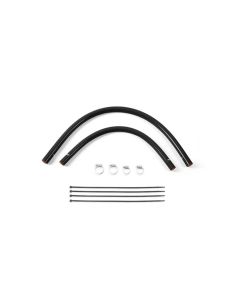 Mishimoto 91-01 Jeep Cherokee XJ 4.0L Silicone Heater Hose Kit - Black - MMHOSE-XJ6-92HHBK