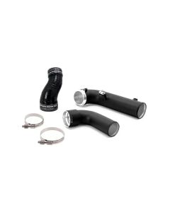 Mishimoto 2020+ Toyota Supra Charge Pipe Kit - Micro-Wrinkle Black - MMICP-SUP-20BK