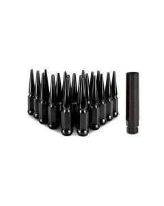 Mishimoto Steel Spiked Lug Nuts M12x1.5 20pc Set - Black - MMLG-SP1215-20BK