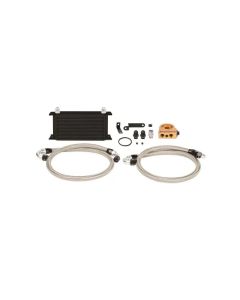 Mishimoto 08-14 WRX/STi Thermostatic Oil Cooler Kit - Black - MMOC-STI-08TBK