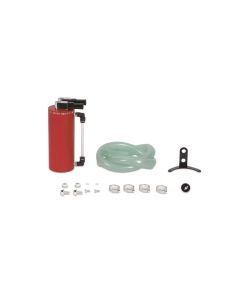 Mishimoto Small Aluminum Oil Catch Can - Wrinkle Red - MMOCC-SAWRD