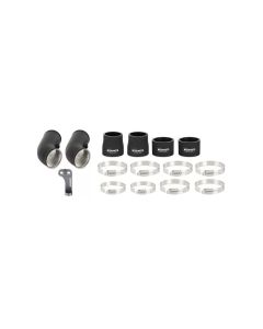 Mishimoto 12-16 BMW F10 M5 Intercooler Pipe Kit Micro Wrinkle Black - MMICP-F10-12MWBK