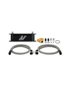 Mishimoto Universal Black Thermostatic 13-Row Oil Cooler Kit- MISH-MMOC-U13TBK