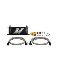 Mishimoto Universal Black Thermostatic 16-Row Oil Cooler Kit- MISH-MMOC-U16TBK