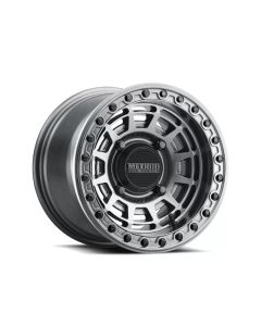 Method MR415 Beadlock 15x7 / 5+2/38mm Offset / 4x156 / 132mm CB Graphite Wheel - Gloss Graphite Ring - MR415570461252B