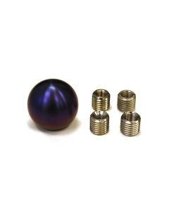 MXP Burned Titanium Round Shift Knob w/Insert - MXTBSK