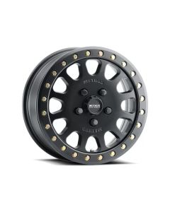 Method MR401 UTV Beadlock 15x6 / 5+1/49mm Offset / 5x4.5 / 72mm CB Matte Black Wheel - MR40156012551B
