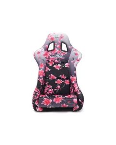 NRG FRP Bucket Seat PRISMA Japanese Cherry Blossom Edition W/ Pink Pearlized Back - Medium - FRP-303-SAKURA