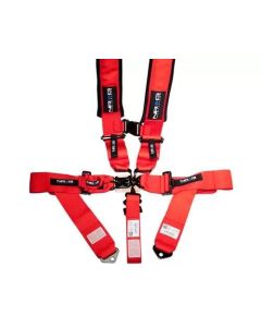 NRG SFI 16.1 5PT 3in. Seat Belt Harness / Latch Link - Red - SBH-5PCRD