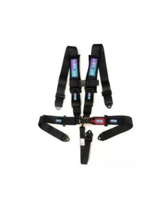 NRG SFI 16.1 5PT 3in Seat Belt Harness with Pads / Latch Link - Black - SBH-B5PCBK