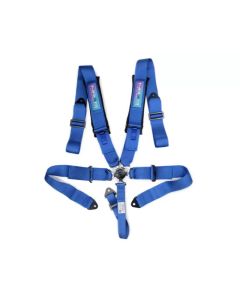NRG 5PT 3in. Seat Belt Harness / Cam Lock - Blue - SBH-B6PCBL