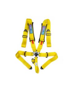 NRG 5PT 3in. Seat Belt Harness / Cam Lock - Yellow - SBH-B6PCYL