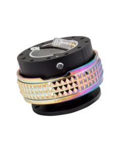NRG Quick Release Kit - Pyramid Edition - Black Body / Neochrome Pyramid Ring - SRK-210BK/MC