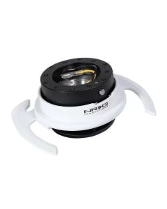 NRG Quick Release Kit - Black Body/ White Ring w/ Handles - SRK-700BK/WT