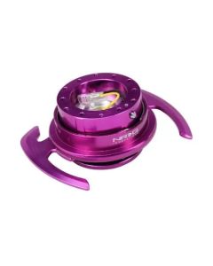 NRG Quick Release Kit Gen 4.0 - Purple Body / Purple Ring w/ Handles - SRK-700PP