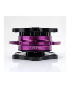 NRG Quick Release SFI SPEC 42.1 - Shiny Black Body / Shiny Purple Ring - SRK-R200BK-PP