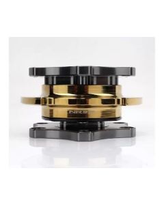 NRG Quick Release SFI SPEC 42.1 - Gun Metal Body / Gold Shinny Ring - SRK-R200GM-CG
