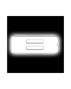 ORACLE Lighting Universal Illuminated LED Letter Badges - Matte Wht Surface Finish - B SEE WARRANTY - 3140-B-001