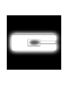ORACLE Lighting Universal Illuminated LED Letter Badges - Matte Wht Surface Finish - C SEE WARRANTY - 3140-C-001
