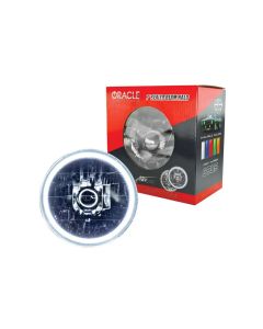 Oracle Lighting Pre-Installed 7 Sealed Beam Halo White Chevrolet | Ford | Jeep | Dodge | Mazda- ORAC-6905-001