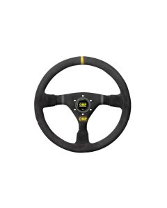 OMP WRC Mid-Depth 350mm Dished - Small Suede (Black) - OD0-1979-071