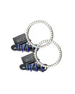 Oracle Jeep Wrangler JL/Gladiator JT LED Surface Mount Fog Light Halo Kit - ColorSHIFT SEE WARRANTY - 1215-333