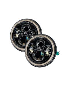 Oracle 07-18 Jeep Wrangler JK Switchback LED Halo Headlights - Amber/White - Switchback SEE WARRANTY - 5769-123