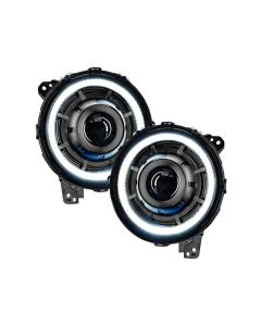 Oracle Lighting Satin Silver Oculus BI-LED Projector Headlights Jeep Wrangler JL | Gladiator JT 2018-2020- ORAC-5839-504-PSC