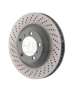 SHW 15-16 Porsche 911 Carrera4 GTS 3.8L w/o Ceramic Brake Left Frt Drill-Dimp MB Rotor (99135140301) - PFL39911