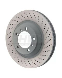 SHW 15-16 Porsche 911 Carrera 4 GTS w/o Ceramics Right Frt Drill-Dimp MB Brake Rotor (99135140401) - PFR39912